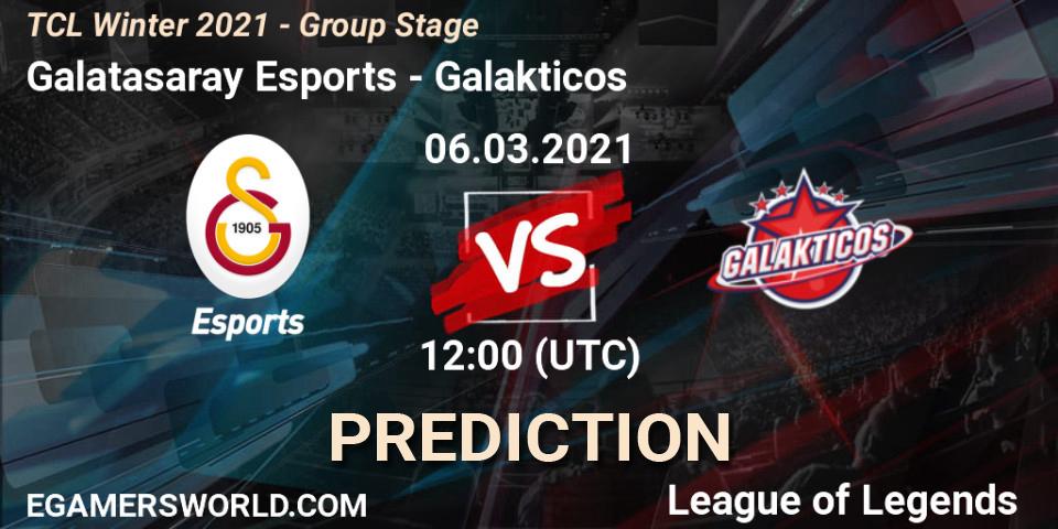 Galatasaray Esports - Galakticos: ennuste. 06.03.2021 at 12:00, LoL, TCL Winter 2021 - Group Stage