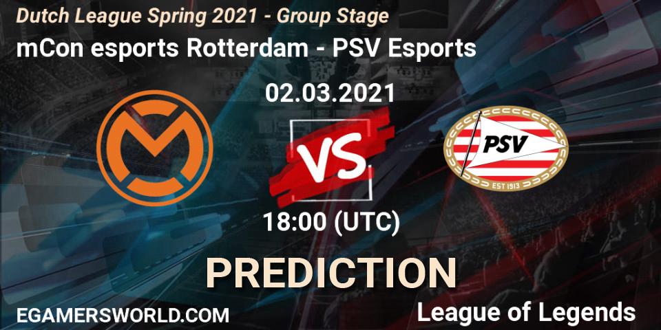 mCon esports Rotterdam - PSV Esports: ennuste. 02.03.2021 at 18:00, LoL, Dutch League Spring 2021 - Group Stage