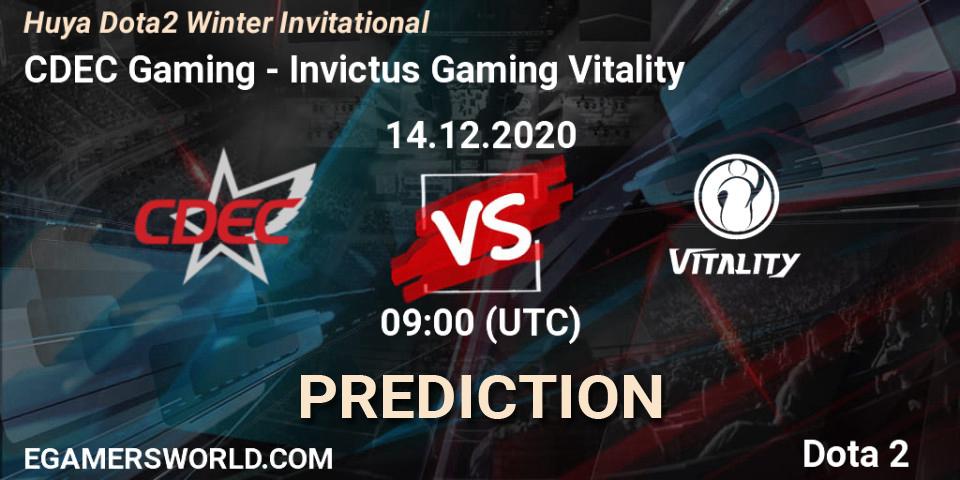 CDEC Gaming - Invictus Gaming Vitality: ennuste. 14.12.2020 at 09:59, Dota 2, Huya Dota2 Winter Invitational