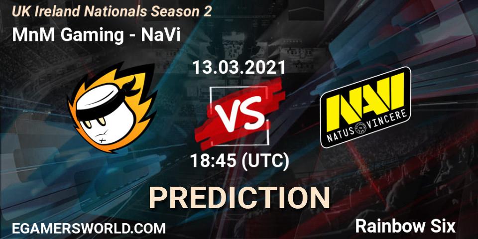 MnM Gaming - NaVi: ennuste. 13.03.2021 at 18:45, Rainbow Six, UK Ireland Nationals Season 2