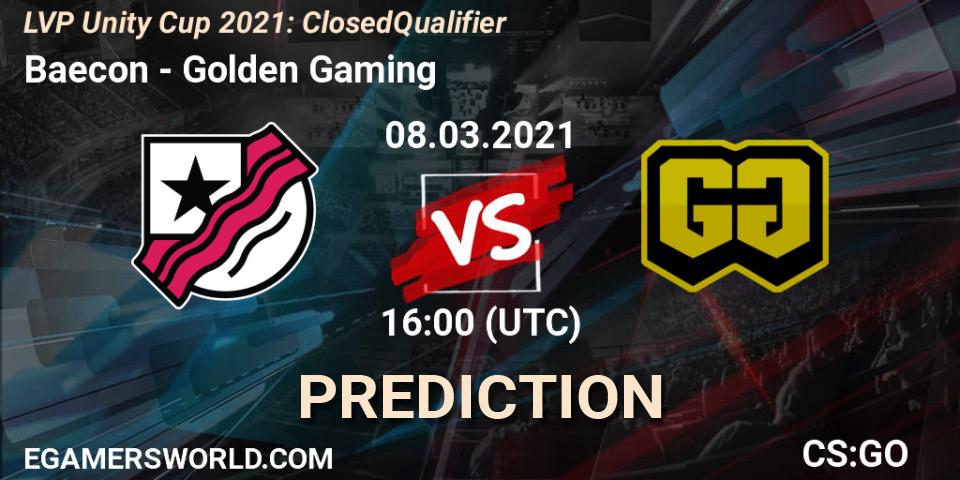 Baecon - Golden Gaming: ennuste. 08.03.21, CS2 (CS:GO), LVP Unity Cup Spring 2021: Closed Qualifier