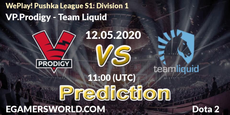 VP.Prodigy - Team Liquid: ennuste. 12.05.2020 at 11:57, Dota 2, WePlay! Pushka League S1: Division 1