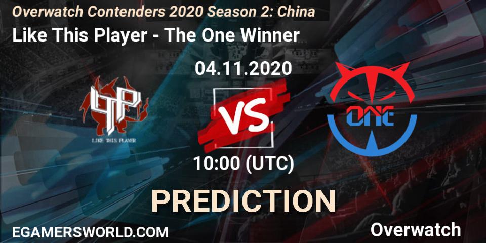 Like This Player - The One Winner: ennuste. 04.11.20, Overwatch, Overwatch Contenders 2020 Season 2: China