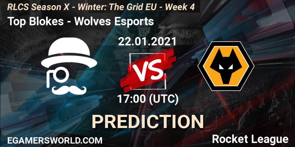 Top Blokes - Wolves Esports: ennuste. 22.01.2021 at 17:00, Rocket League, RLCS Season X - Winter: The Grid EU - Week 4