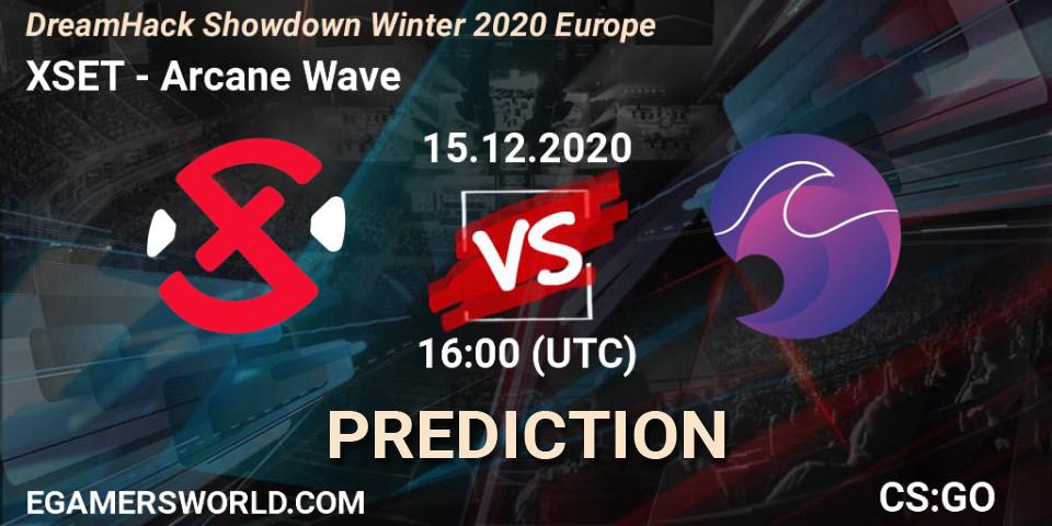 XSET - Arcane Wave: ennuste. 15.12.2020 at 16:00, Counter-Strike (CS2), DreamHack Showdown Winter 2020 Europe