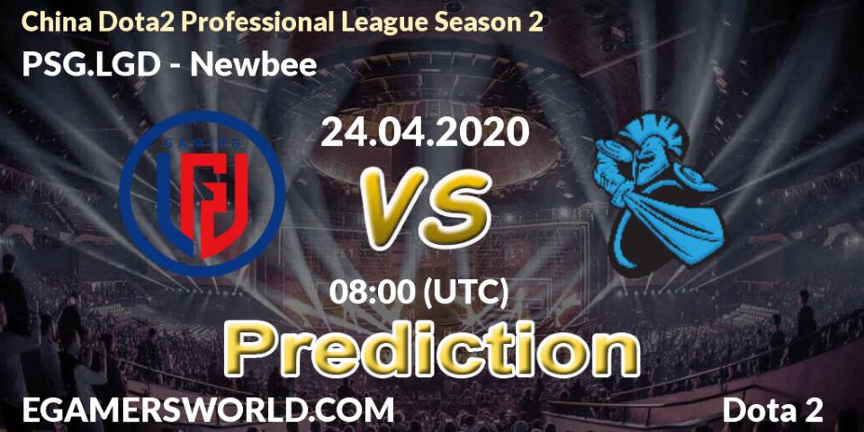 PSG.LGD - Newbee: ennuste. 24.04.2020 at 08:04, Dota 2, China Dota2 Professional League Season 2
