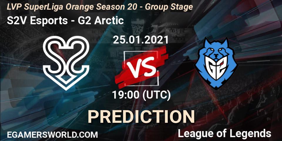 S2V Esports - G2 Arctic: ennuste. 25.01.2021 at 19:00, LoL, LVP SuperLiga Orange Season 20 - Group Stage
