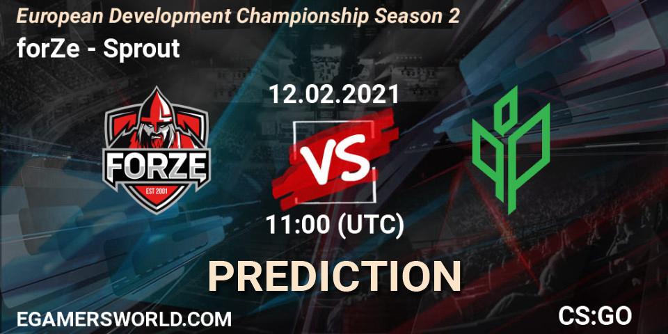 ex-ETHEREAL - Sprout: ennuste. 12.02.2021 at 11:00, Counter-Strike (CS2), European Development Championship Season 2