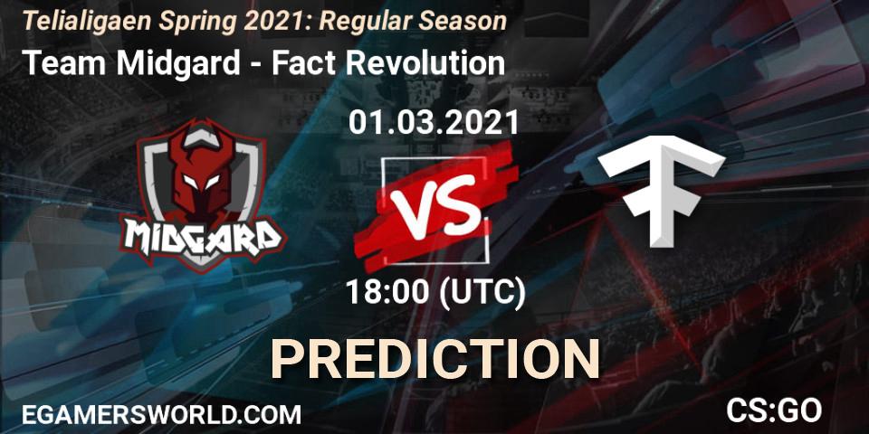 Team Midgard - Fact Revolution: ennuste. 01.03.2021 at 18:00, Counter-Strike (CS2), Telialigaen Spring 2021: Regular Season