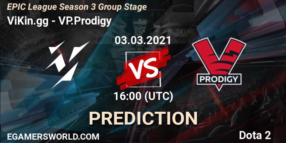 ViKin.gg - VP.Prodigy: ennuste. 03.03.2021 at 16:00, Dota 2, EPIC League Season 3 Group Stage