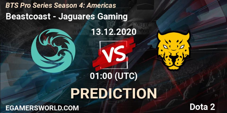Beastcoast - Jaguares Gaming: ennuste. 13.12.2020 at 01:01, Dota 2, BTS Pro Series Season 4: Americas
