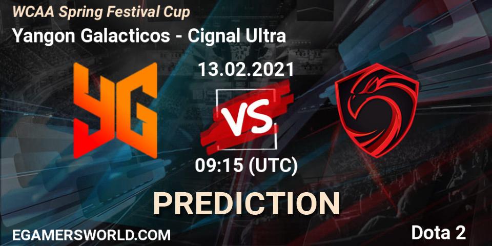 Yangon Galacticos - Cignal Ultra: ennuste. 13.02.2021 at 09:28, Dota 2, WCAA Spring Festival Cup