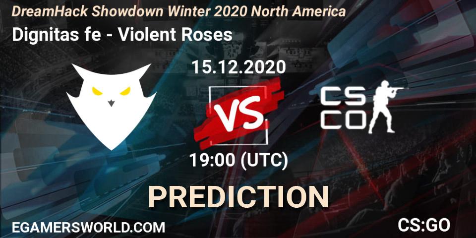 Dignitas fe - Violent Roses: ennuste. 15.12.20, CS2 (CS:GO), DreamHack Showdown Winter 2020 North America