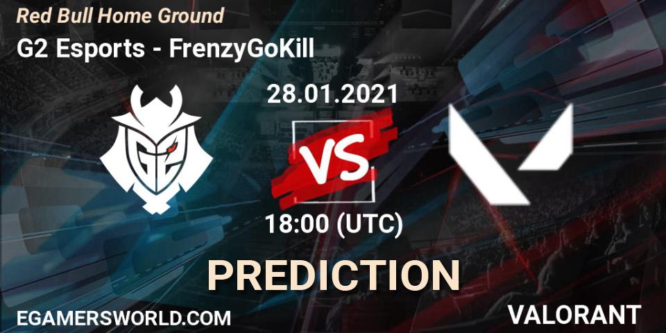 G2 Esports - FrenzyGoKill: ennuste. 28.01.2021 at 16:30, VALORANT, Red Bull Home Ground