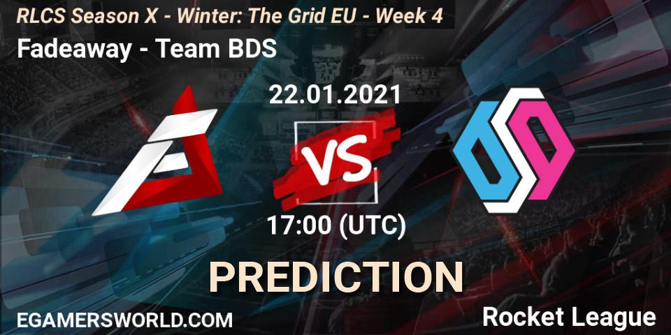 Fadeaway - Team BDS: ennuste. 22.01.21, Rocket League, RLCS Season X - Winter: The Grid EU - Week 4