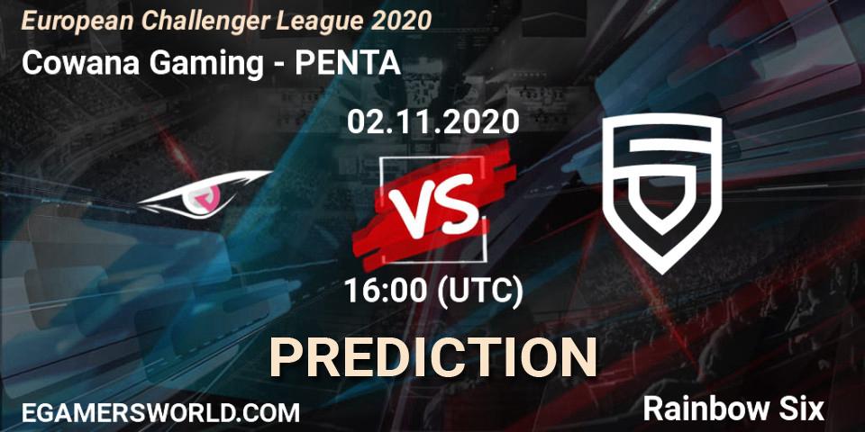 Cowana Gaming - PENTA: ennuste. 02.11.20, Rainbow Six, European Challenger League 2020
