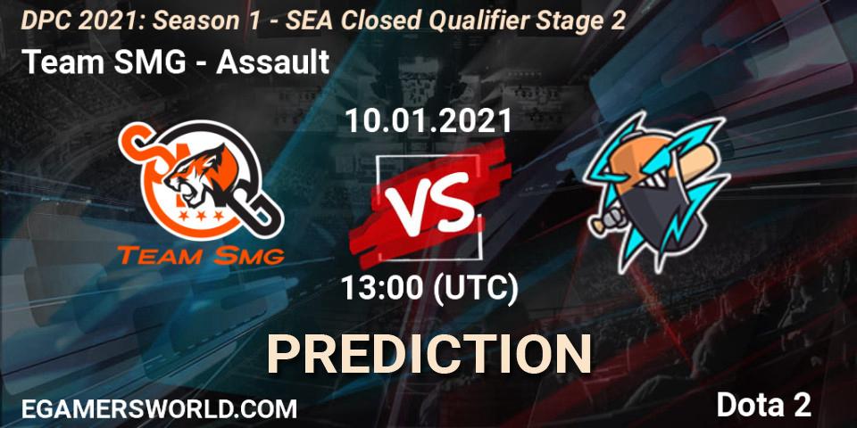 Team SMG - Assault: ennuste. 10.01.2021 at 13:44, Dota 2, DPC 2021: Season 1 - SEA Closed Qualifier Stage 2