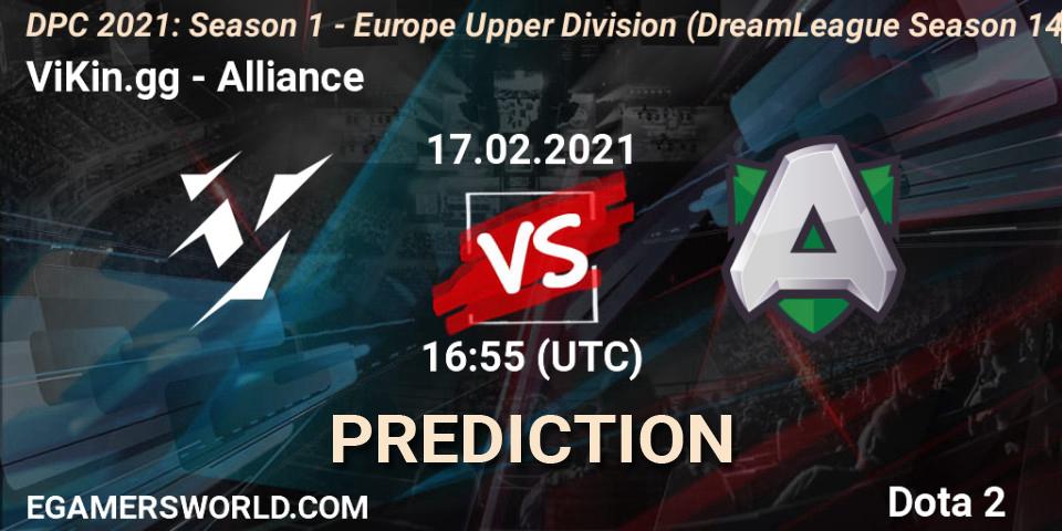 ViKin.gg - Alliance: ennuste. 17.02.2021 at 17:32, Dota 2, DPC 2021: Season 1 - Europe Upper Division (DreamLeague Season 14)