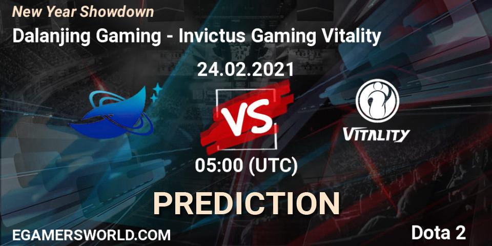 Dalanjing Gaming - Invictus Gaming Vitality: ennuste. 24.02.2021 at 05:09, Dota 2, New Year Showdown