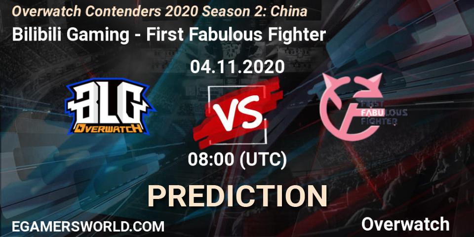 Bilibili Gaming - First Fabulous Fighter: ennuste. 04.11.2020 at 08:00, Overwatch, Overwatch Contenders 2020 Season 2: China