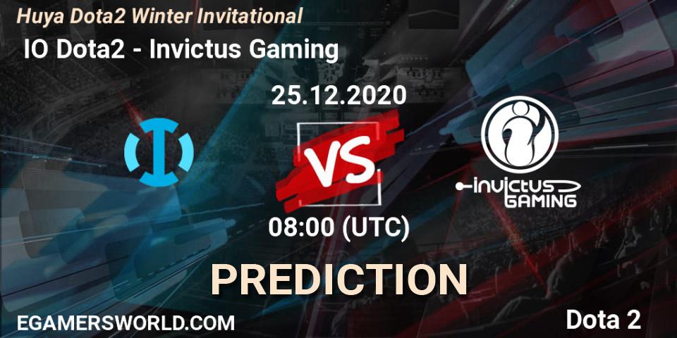  IO Dota2 - Invictus Gaming: ennuste. 25.12.2020 at 08:33, Dota 2, Huya Dota2 Winter Invitational