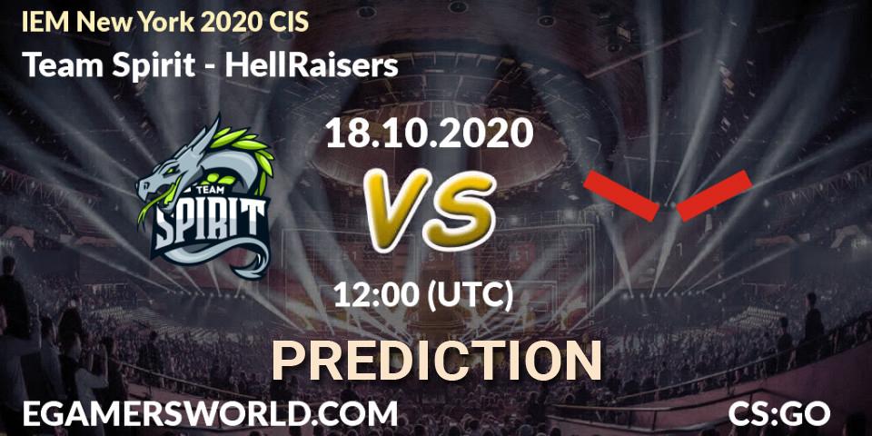 Team Spirit - HellRaisers: ennuste. 18.10.2020 at 12:00, Counter-Strike (CS2), IEM New York 2020 CIS