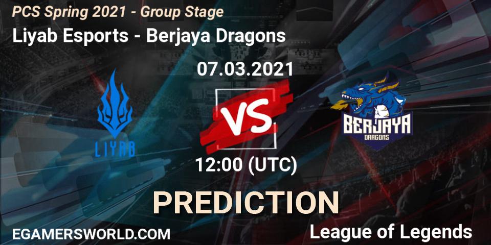 Liyab Esports - Berjaya Dragons: ennuste. 07.03.2021 at 12:00, LoL, PCS Spring 2021 - Group Stage