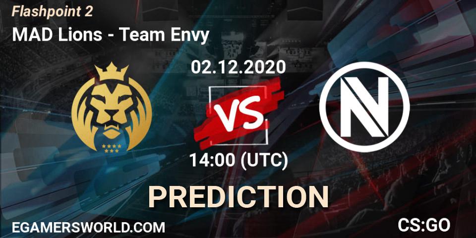 MAD Lions - Team Envy: ennuste. 02.12.2020 at 14:00, Counter-Strike (CS2), Flashpoint Season 2