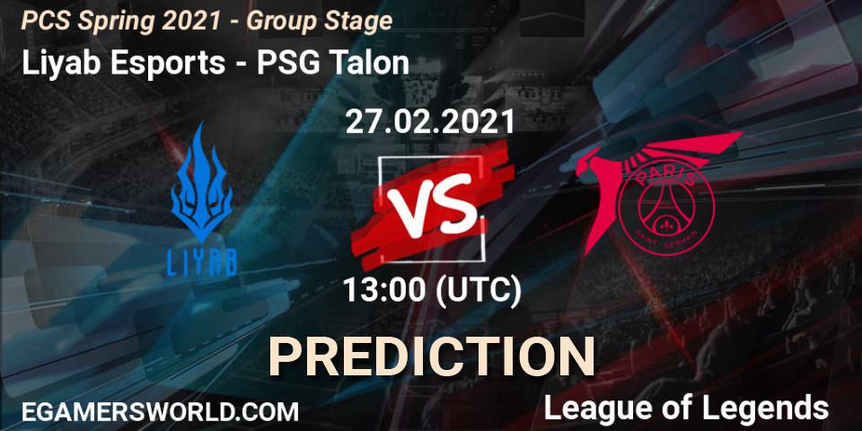 Liyab Esports - PSG Talon: ennuste. 27.02.2021 at 14:00, LoL, PCS Spring 2021 - Group Stage
