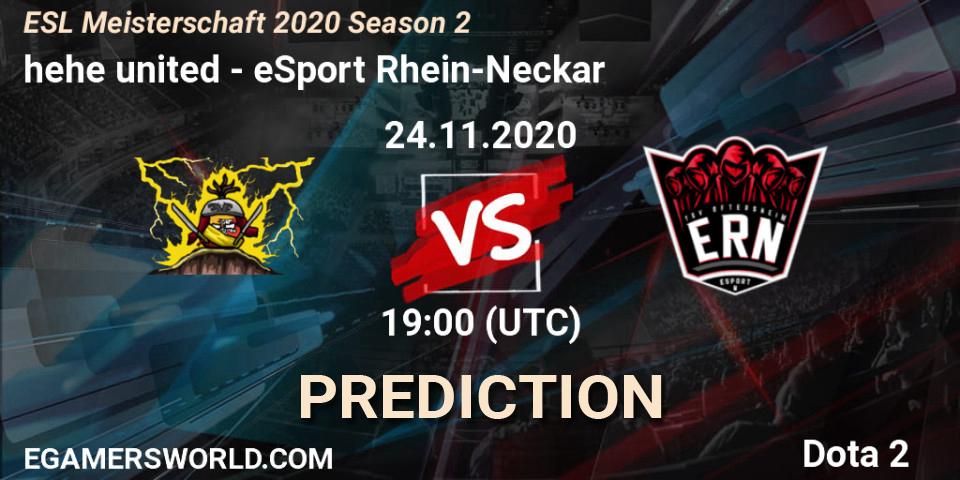 hehe united - eSport Rhein-Neckar: ennuste. 24.11.2020 at 19:04, Dota 2, ESL Meisterschaft 2020 Season 2