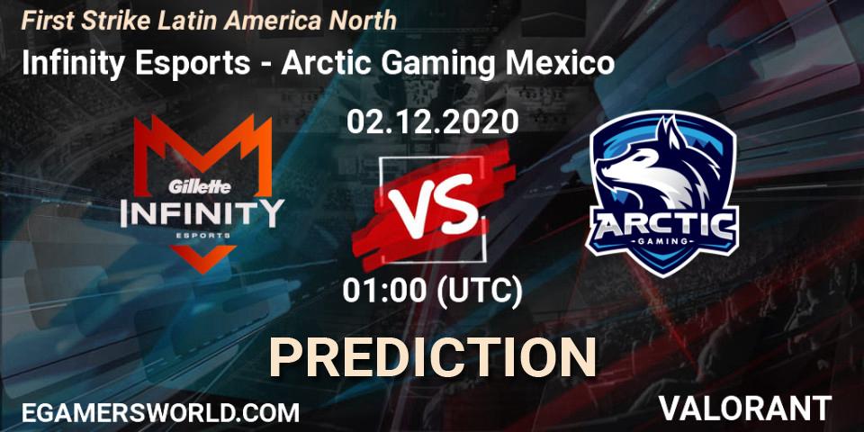Infinity Esports - Arctic Gaming Mexico: ennuste. 02.12.2020 at 01:00, VALORANT, First Strike Latin America North