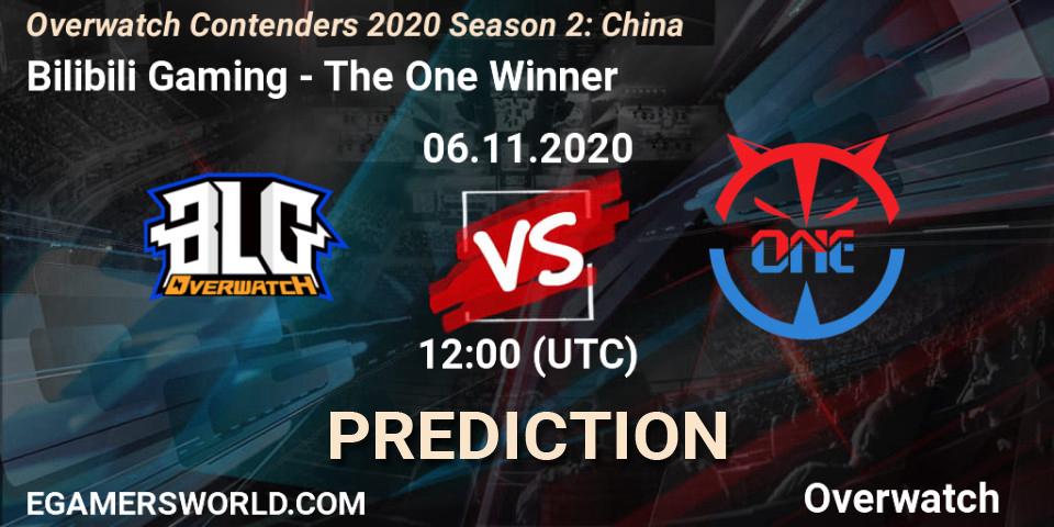 Bilibili Gaming - The One Winner: ennuste. 06.11.20, Overwatch, Overwatch Contenders 2020 Season 2: China