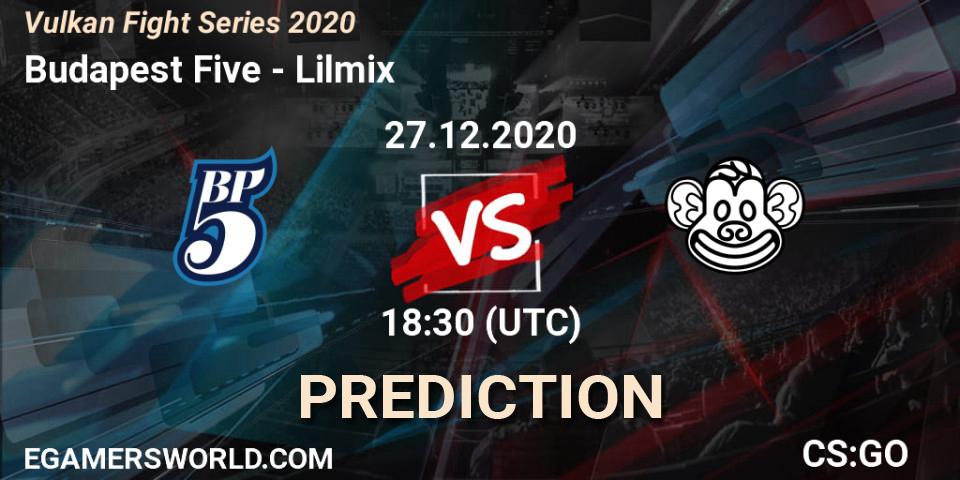 Budapest Five - Lilmix: ennuste. 27.12.2020 at 18:30, Counter-Strike (CS2), Vulkan Fight Series 2020