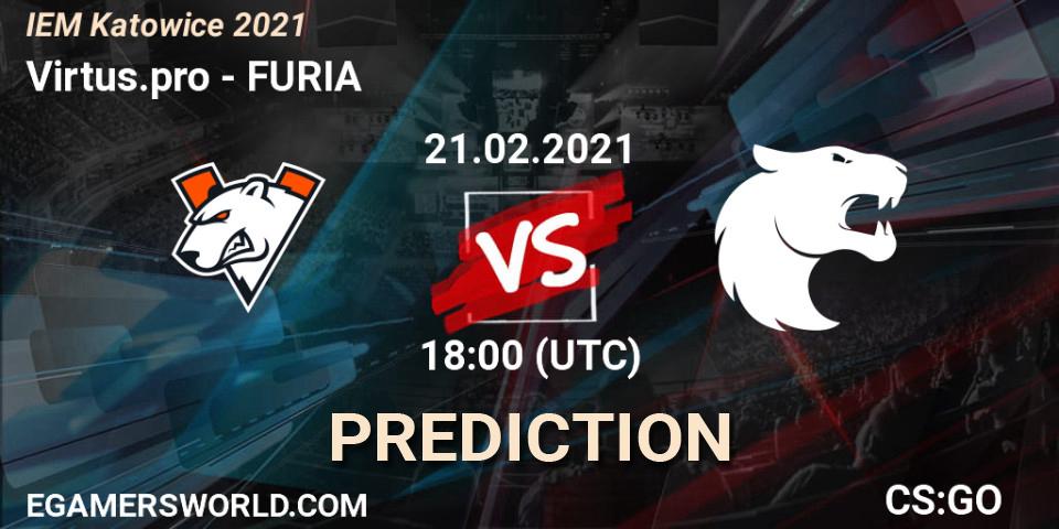 Virtus.pro - FURIA: ennuste. 21.02.2021 at 18:00, Counter-Strike (CS2), IEM Katowice 2021