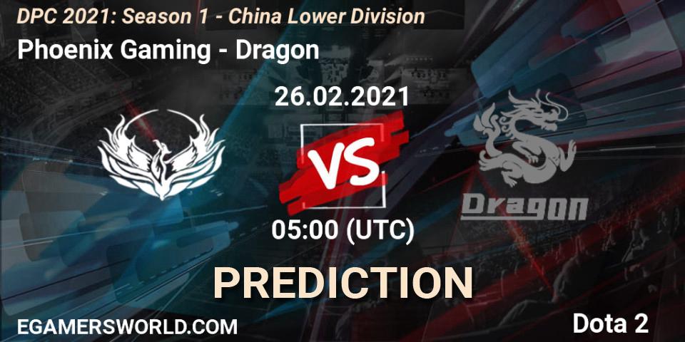 Phoenix Gaming - Dragon: ennuste. 26.02.2021 at 05:03, Dota 2, DPC 2021: Season 1 - China Lower Division
