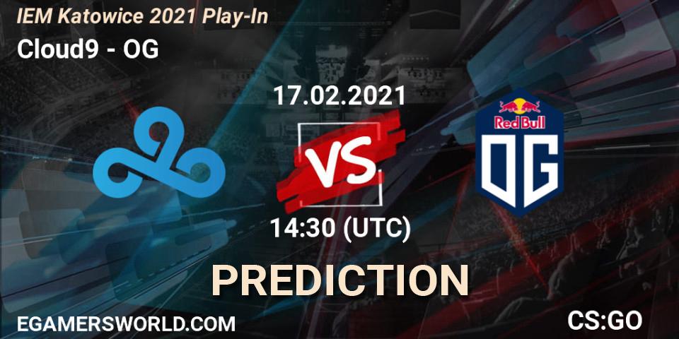 Cloud9 - OG: ennuste. 17.02.2021 at 14:30, Counter-Strike (CS2), IEM Katowice 2021 Play-In