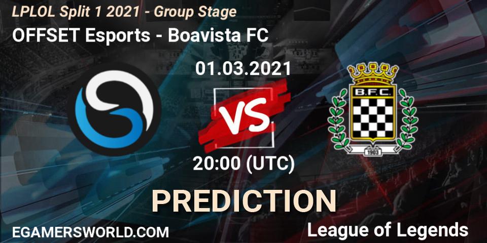 OFFSET Esports - Boavista FC: ennuste. 01.03.2021 at 20:00, LoL, LPLOL Split 1 2021 - Group Stage