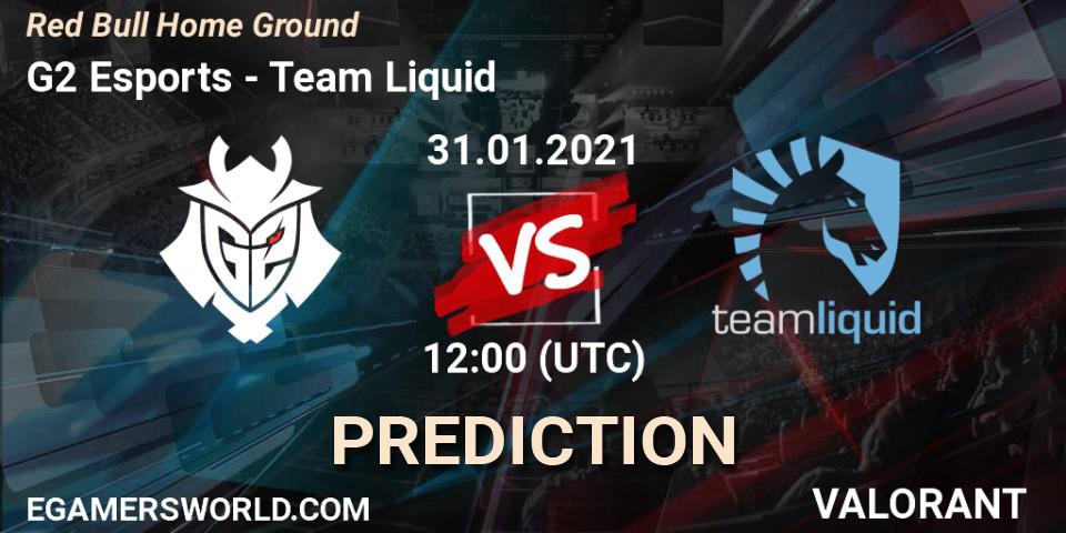 G2 Esports - Team Liquid: ennuste. 31.01.2021 at 12:00, VALORANT, Red Bull Home Ground