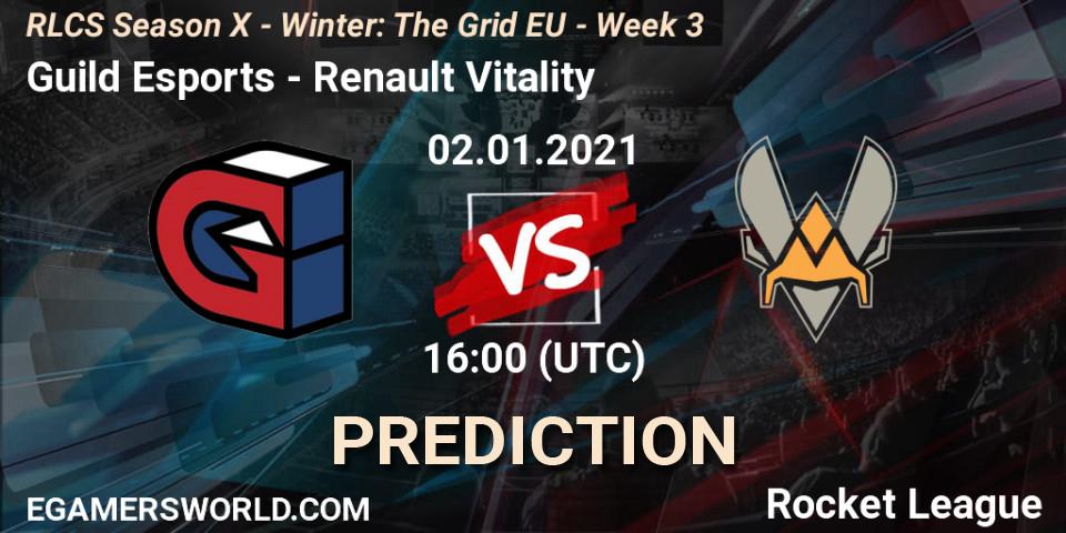 Guild Esports - Renault Vitality: ennuste. 02.01.21, Rocket League, RLCS Season X - Winter: The Grid EU - Week 3