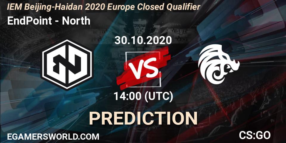 EndPoint - North: ennuste. 30.10.2020 at 14:00, Counter-Strike (CS2), IEM Beijing-Haidian 2020 Europe Closed Qualifier