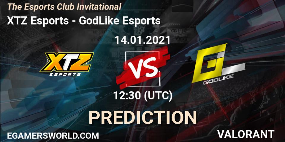 XTZ Esports - GodLike Esports: ennuste. 14.01.2021 at 12:30, VALORANT, The Esports Club Invitational