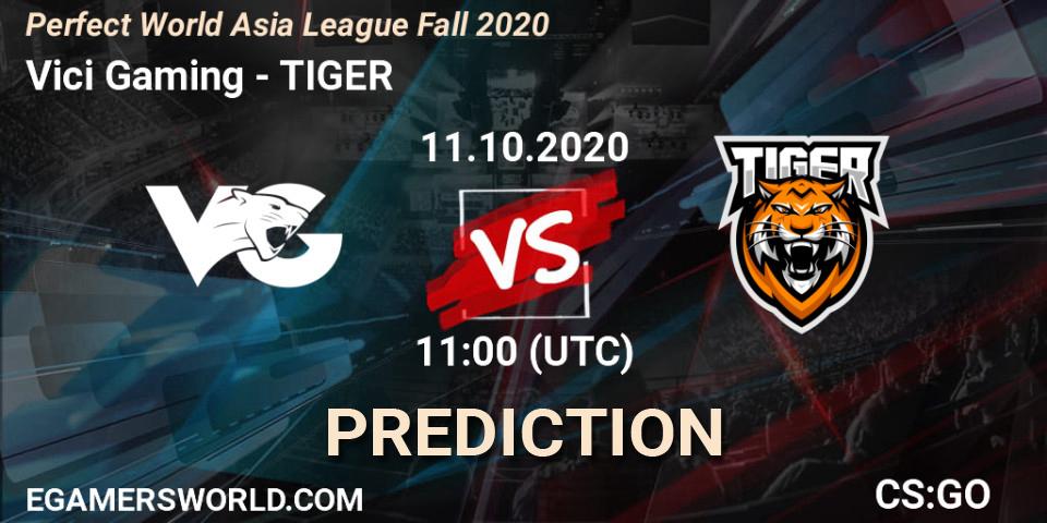 Vici Gaming - TIGER: ennuste. 11.10.2020 at 11:00, Counter-Strike (CS2), Perfect World Asia League Fall 2020
