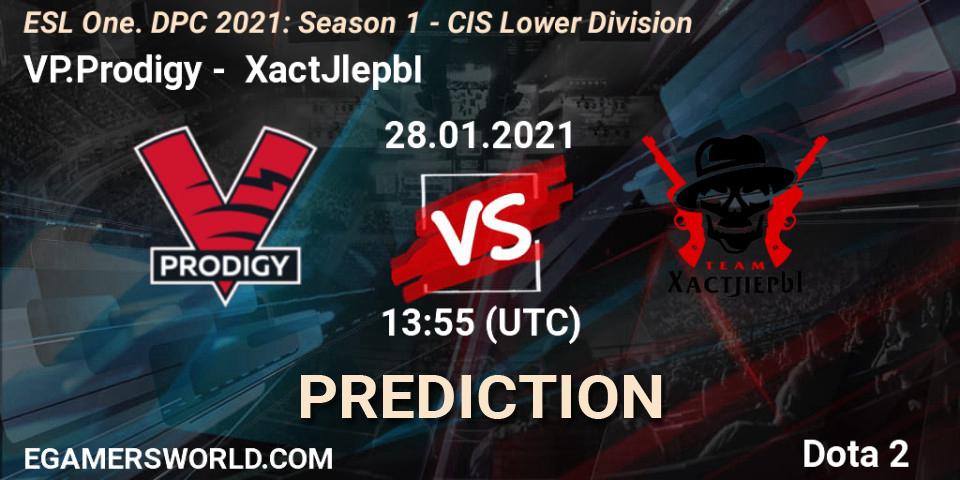 VP.Prodigy - XactJlepbI: ennuste. 28.01.2021 at 14:26, Dota 2, ESL One. DPC 2021: Season 1 - CIS Lower Division