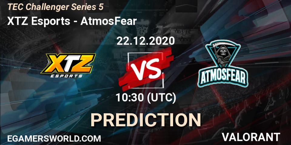 XTZ Esports - AtmosFear: ennuste. 22.12.2020 at 10:30, VALORANT, TEC Challenger Series 5