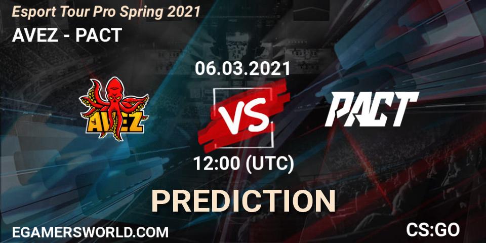 AVEZ - PACT: ennuste. 06.03.21, CS2 (CS:GO), Esport Tour Pro Spring 2021