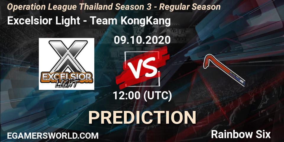 Excelsior Light - Team KongKang: ennuste. 09.10.2020 at 12:00, Rainbow Six, Operation League Thailand Season 3 - Regular Season