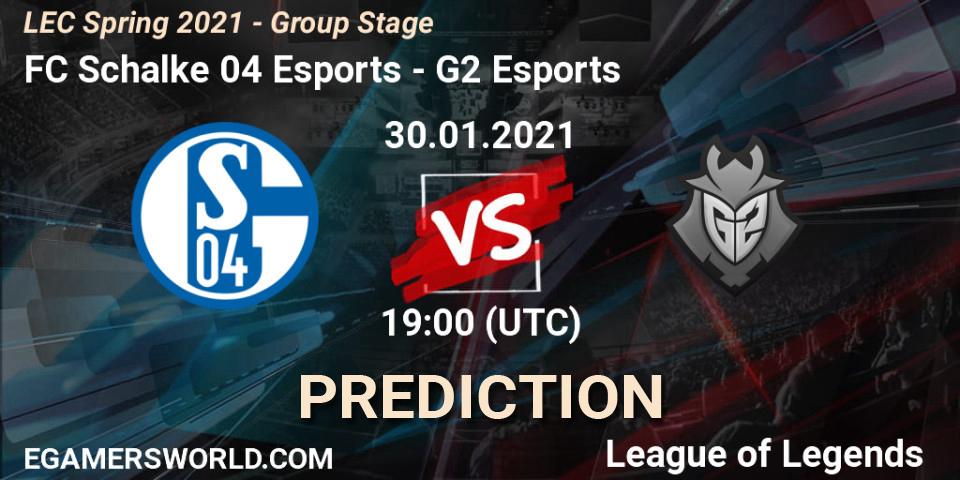 FC Schalke 04 Esports - G2 Esports: ennuste. 30.01.21, LoL, LEC Spring 2021 - Group Stage