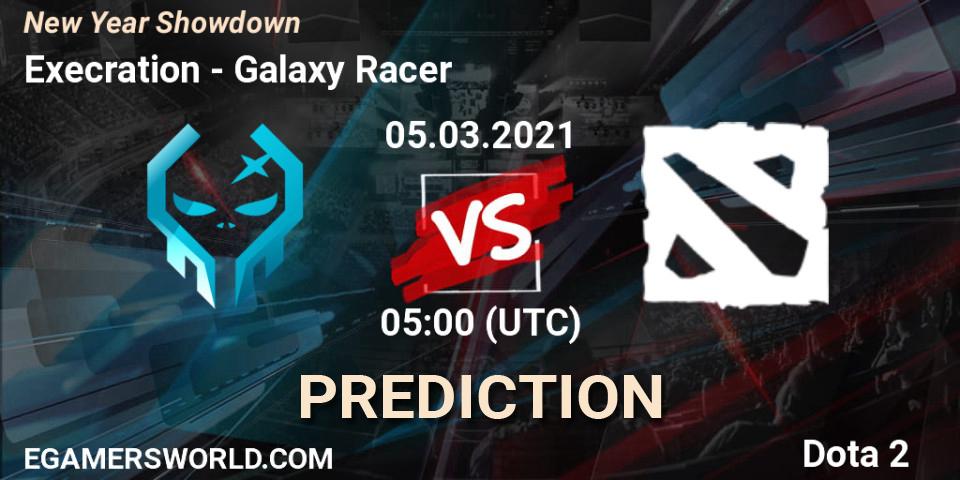 Execration - Galaxy Racer: ennuste. 05.03.2021 at 05:10, Dota 2, New Year Showdown