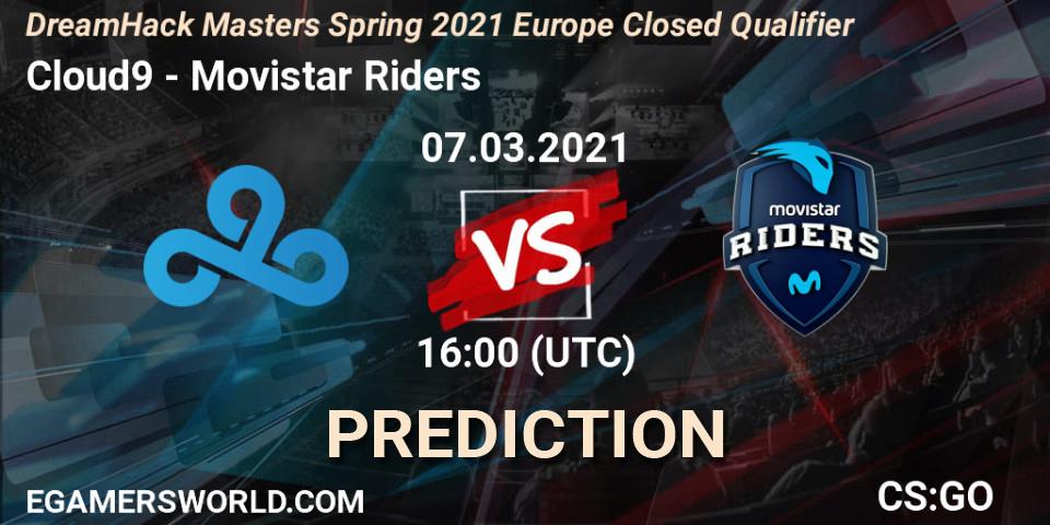 Cloud9 - Movistar Riders: ennuste. 07.03.2021 at 16:00, Counter-Strike (CS2), DreamHack Masters Spring 2021 Europe Closed Qualifier