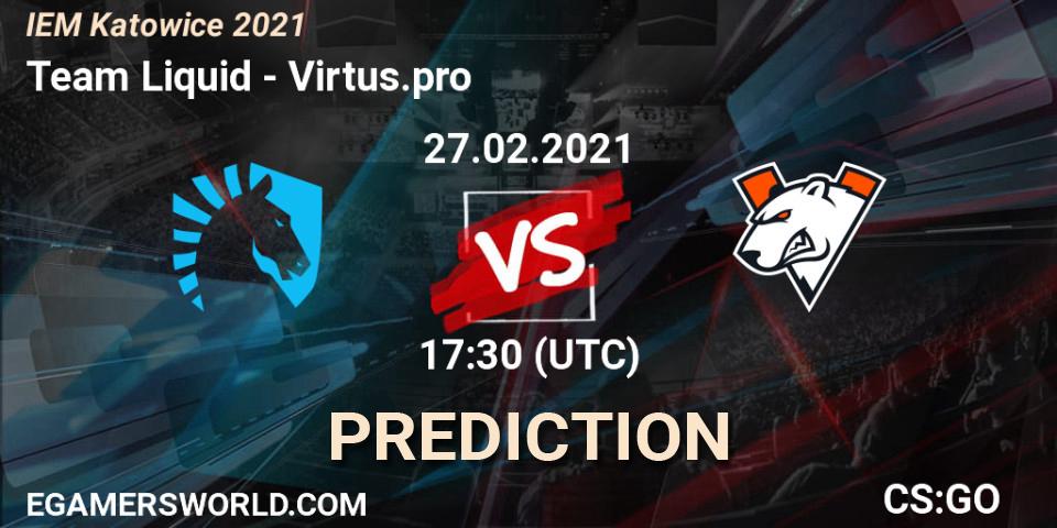 Team Liquid - Virtus.pro: ennuste. 27.02.21, CS2 (CS:GO), IEM Katowice 2021
